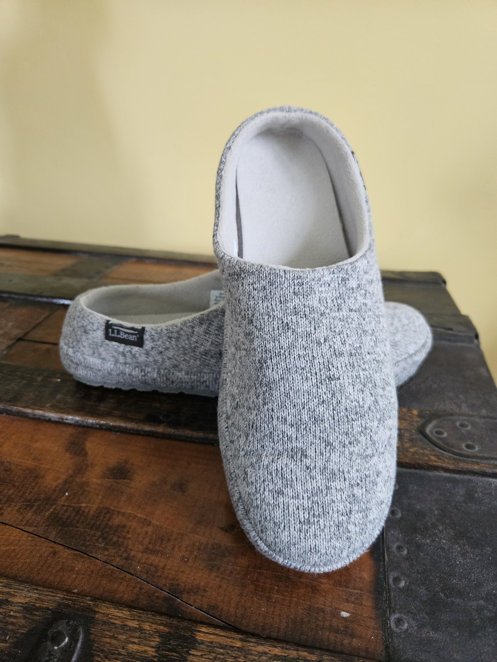 L.L. Bean Women' Sweater Fleece Scuff Slippers